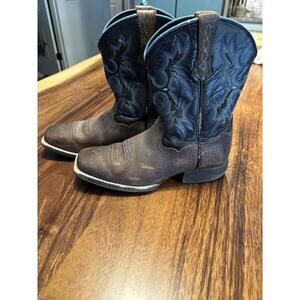 Youth Ariat Tombstone Western Boots – Earth – Kids Size 4